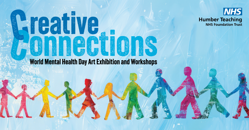 A graphic showing people holding hands to demonstrate connection 